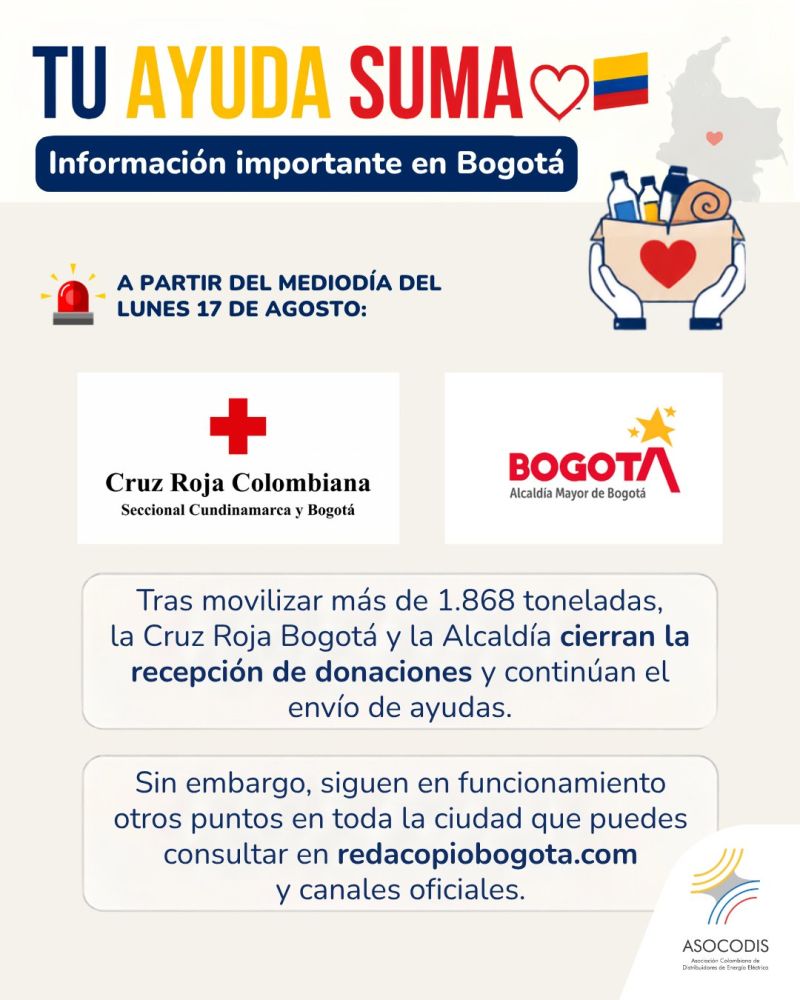 Image for the Tweet beginning: #ColombiaUnSoloCorazón
Si estás en Bogotá, los