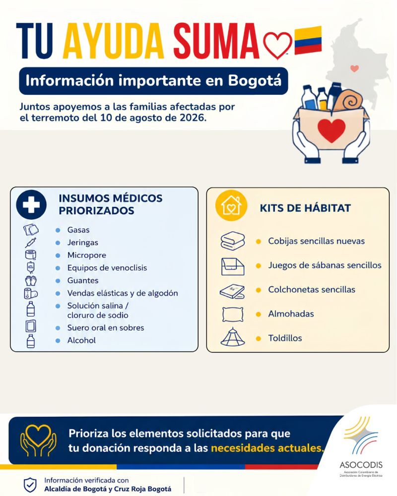 Image for the Tweet beginning: #ColombiaUnSoloCorazón
Si estás en Bogotá, los